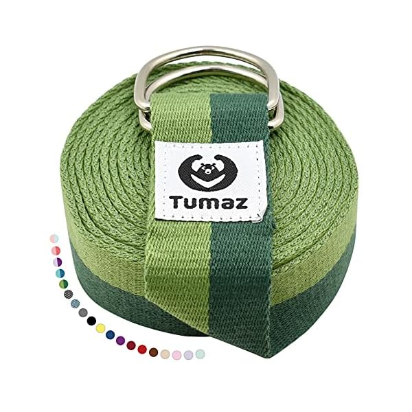 Tumaz Cotton Yoga Strap  10'/8'/6' 3 Year Warranty