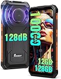 FOSSiBOT F110L-10000mAh Android 15 Rugged smartphone, 128 dB Altoparlante Telefono indistruttibile, 12GB+128GB/2TB telefono da lavoro, Display grande da 6,745", 50MP Fotocamera AI Dual 4G SIM/IP68/69K