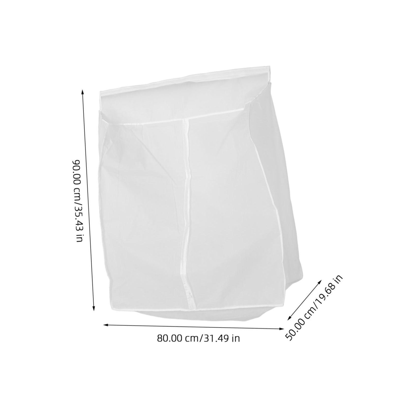 Funda Protectora y Guardar Trajes o Prendas Suspendidas para Color Claro Ropa de Peva Plegable y Reutilizable en Guardar Trajes o Prendas Suspendidas Adecuada para Almacenamiento en Armarios