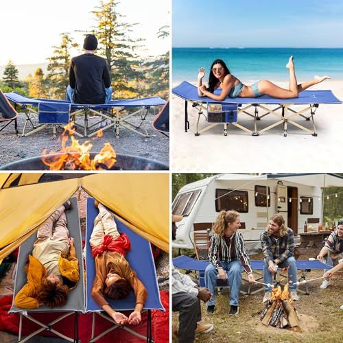 Sportneer Camp Beds for Adults, Camping Bed 74 * 28" Extra Wide Support 450lbs for AdultsTravel Fishing Picnic Outdoor - Image 8