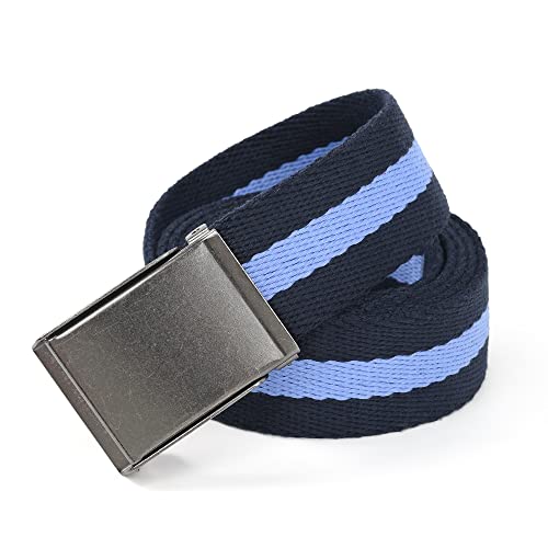 Image of Mile High Life Canvas Web Belt | Cut to Fit Up to 52 inch | Flip-Top Matte Silver Nickel Buckle 12 Colors
