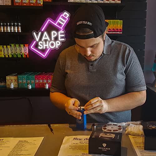 Image of Smoke Shop Neon Sign for Business Advertising or Vape Shop Display.Atmosphere Neon Lights for Pub,Smoking Lounge.5V USB Powered.
