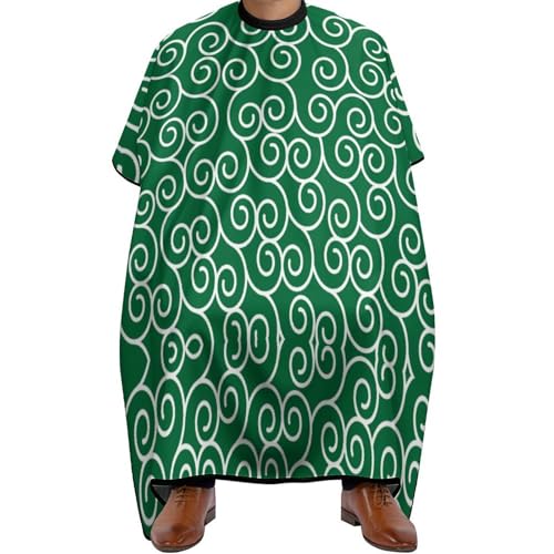 Cape de coiffeur 144x170 cm avec un fond arabesque et une encolure réglable