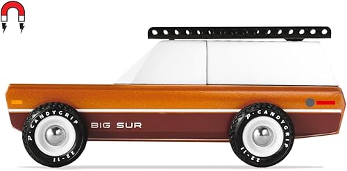 Candylab Toys - Colección Americana - Big Sur Brown - Juguete de coche de madera hecho a mano de primera calidad