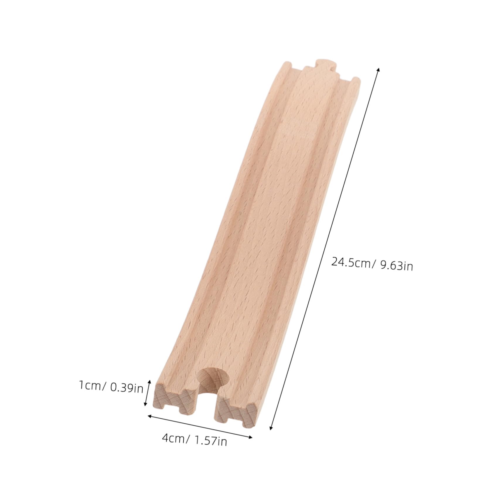 Set Accessori per Treno in Legno con Supporti Ponte in Plastica, Binari Stabili per Giochi per Ragazzo Ragazza e Costruzione Collaborativa del Percorso