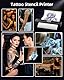 BORN4SHIP Tattoo Drucker Bluetooth, Tattoo Stencil Drucker, P84 Tattoo Printer Thermodrucker mit 10 Blatt A4 Transferpapier, Kompatibel mit Android iOS macOS Windows