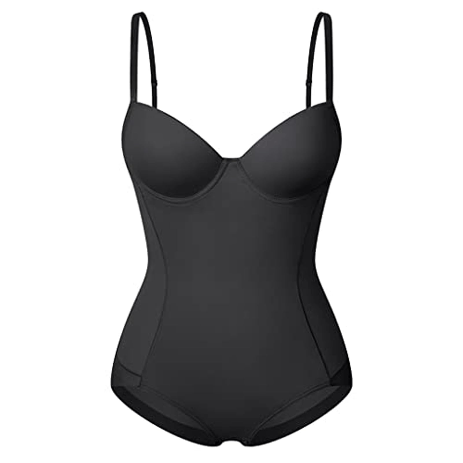 Rieort Shapewear Invisible Body Shaper for Women Modeling Strap Slimming Girdle Corset Tummy Control Underwear Enhancer Bodysuit Butt(M)