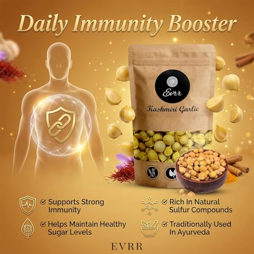 Image of EVRR Kashmiri Garlic (Lehsun) 250gm, A Taste Of Himalayan Tradition, Premium Himalayan Single Clove Garlic For Strong Immunity & Diabetes