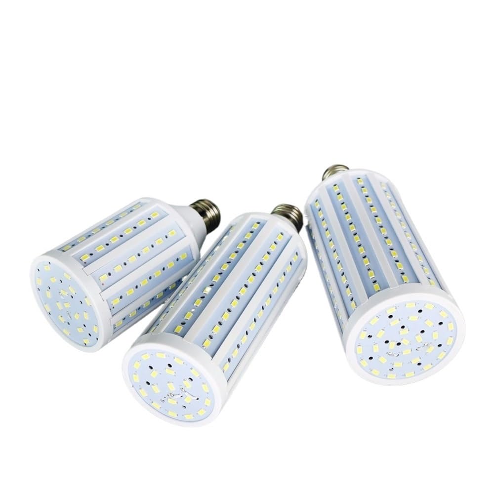 1fortunate Confezione da 10 lampadine a diodi LED E27 AC220V SMD5730 Faretto a diodi LED senza sfarfallio(Warm White,50W)