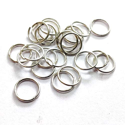 Image of Silver Jump Rings for Jewellery Making (8 mm) - 1500pcs