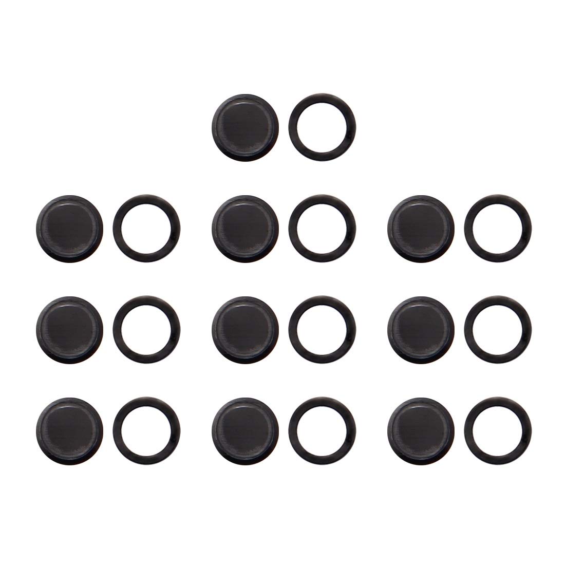 HONGYAN Cell Phone Accessories 10 PCS for Xiaomi Mi 5 Back Camera Lens(Black) Repair (Color : Black)