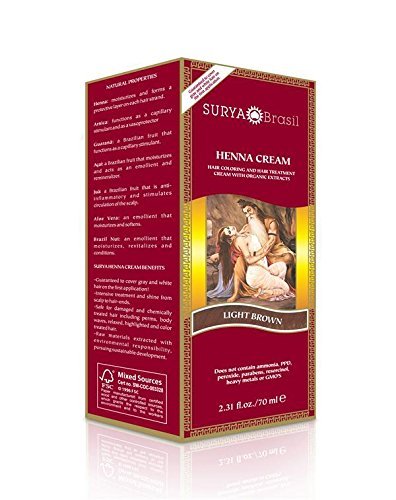Henna Cream Light Brown - 2.3 OZ,(Surya Amazonia Preciosa)