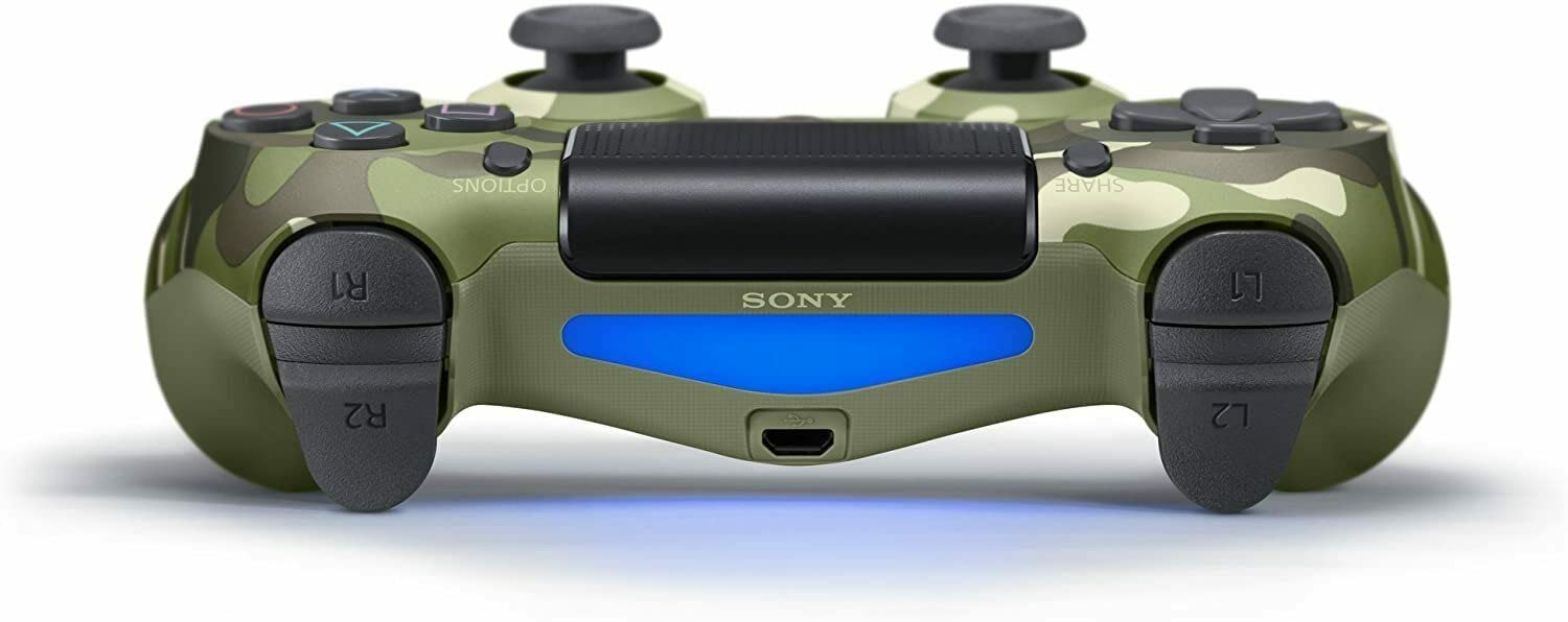 Sony - Dualshock 4 V2 Mando Inalámbrico, Color Verde Camuflaje (PS4)