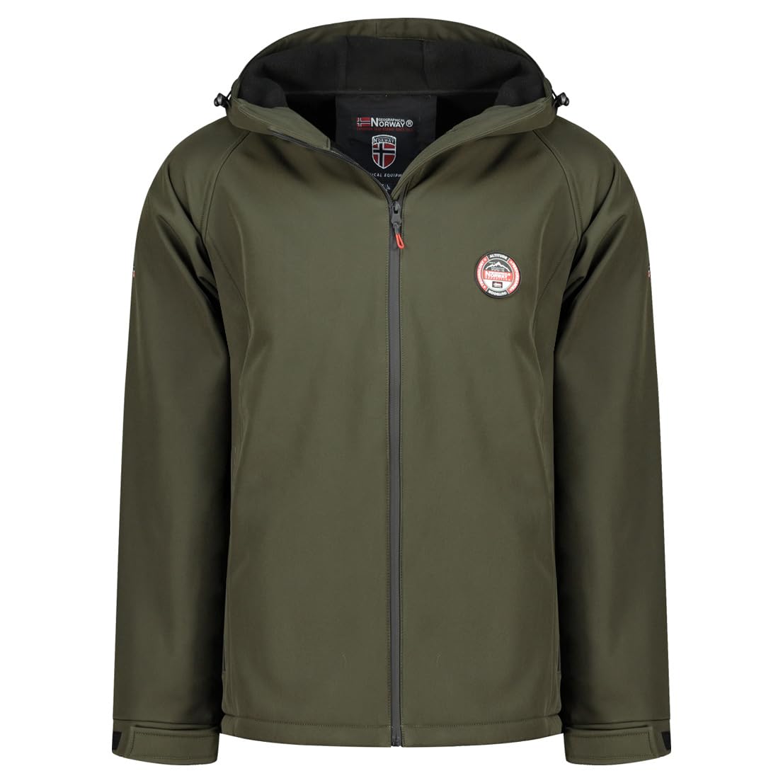 Geographical Norway TAMIGOBADGE - Giacca softshell con cappuccio, impermeabile, antivento e traspirante, ideale per escursioni e attività all'aperto