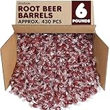 Root Beer Barrels Hard Candy - 6 Pounds - Individually Wrapped - Old Fashion Classic Nostalgic Candies
