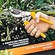GRÜNTEK Gartenschere Blumenschere GERFALKE, 48 mm Klinge aus japanischem SK5 Stahl, ergonomische Griffform, präzises Schnittergebnis, Pflanzenschere Teflon beschichtet, Bypass Rebschere Rosenschere