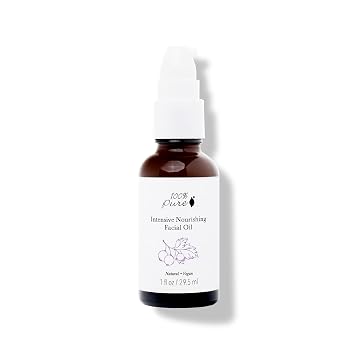 100% PURE Intensive Nourish Facial Oil Face & Body Moisturizer, Vegan, 1oz