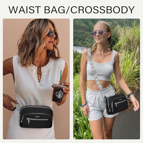 Image of CLUCI Anti Theft Crossbody Bags for Women Travel Small Crossbody Bag Purses for Women RFID Nylon Belt Bag