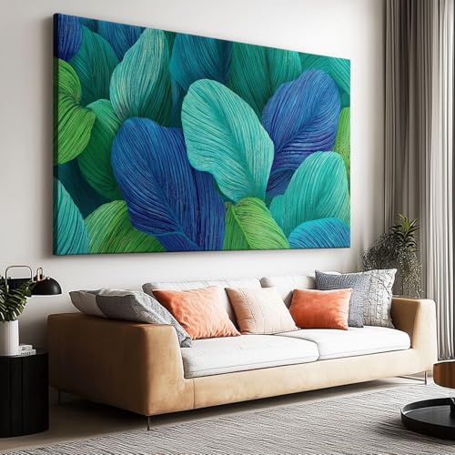 Impression sur Toile Botanique Cadre Bois Pour Salon et Chambre