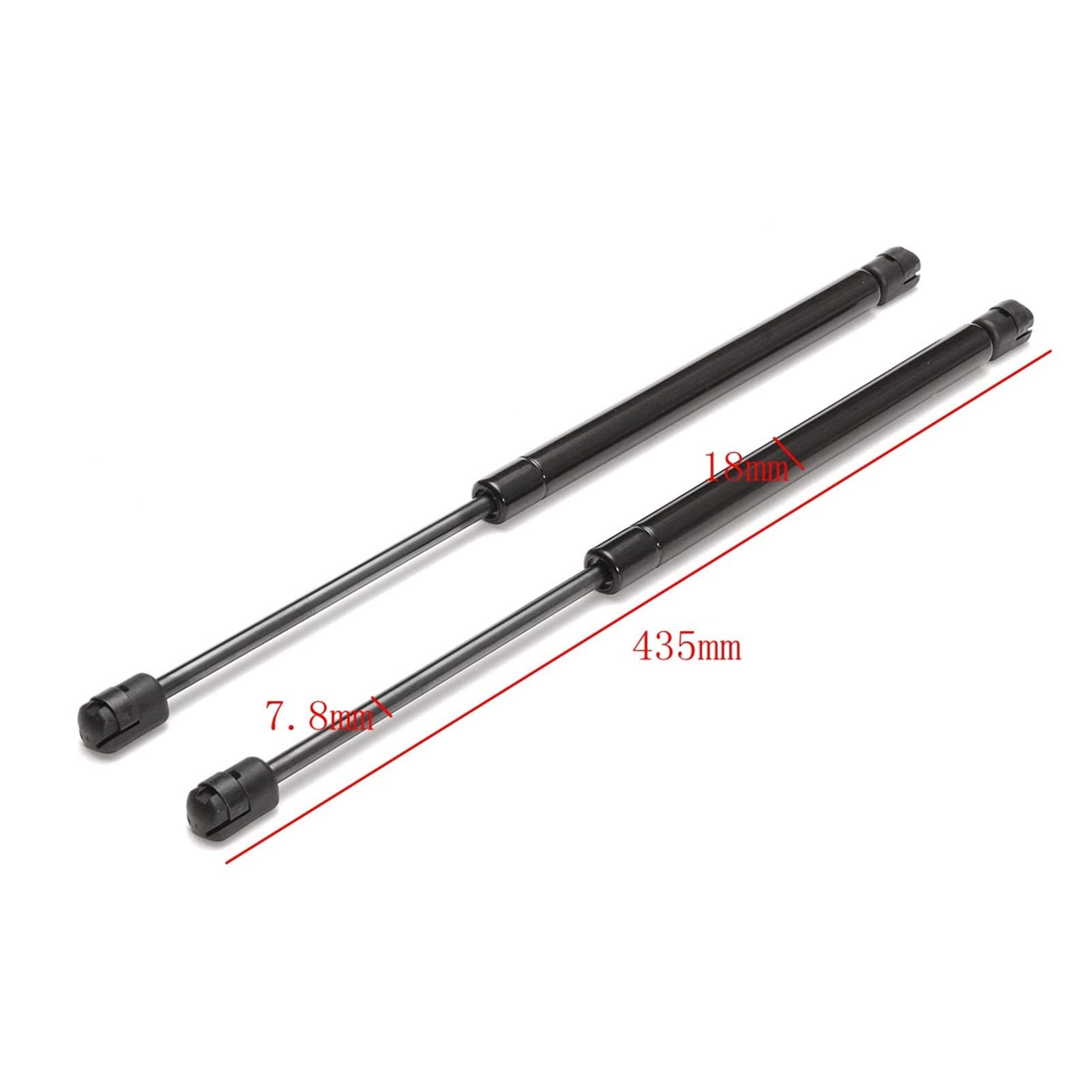Puntales Gas Par 8200051750 para Renault para Megane II para Megane 2 Hatchback 2002-2007 2008 Par 43,5 Cm Soporte Trasero para Maletero De Coche Puntales De Gas