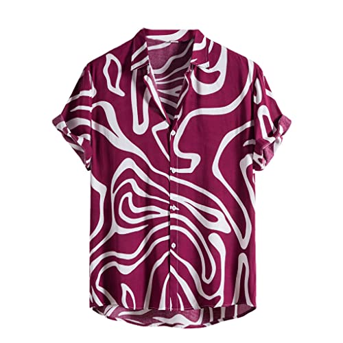 Chemise hawaïenne rouge et noire pour rester frais en été