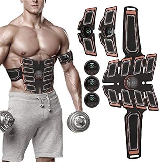 Dioche Muscle Trainer EMS Abdominal Muscle Stimulator Arm Leg Muscle Training Belt Fitness Training Patch for Men and Women Home Office Exercise