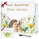 Mexlyca Album dei ricordi per bambino o bambina, album dei ricordi per i primi 3 anni, dalla gravidanza ai tre anni, diario per la gravidanza e libro dei ricordi, adorabile regalo indispensabile per
