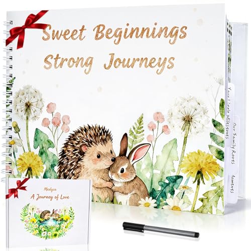 Mexlyca Baby Memory Book for Boy or Girl - First 3 Year Keepsake Album from Pregnancy to Age Three, Pregnancy Journal and Memory Book - Lovely Must Have Gift for First Time Moms to Be Baby Party Gift