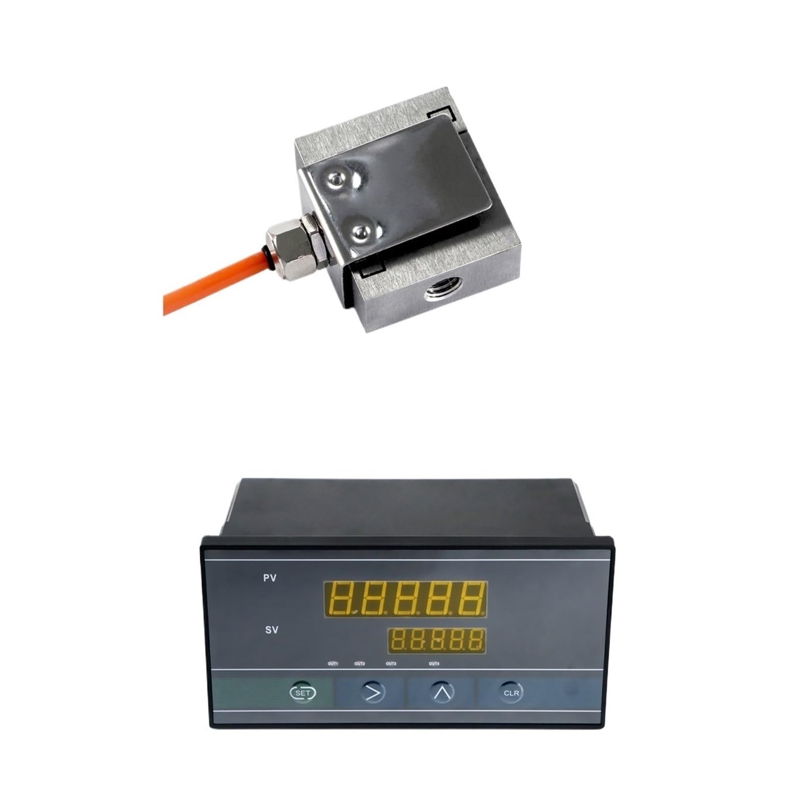 MXXDMOPD Mini S Type Load Cell Sensor with Indicator The Pressure Tension Weighing 5KG 10KG 20KG 30KG 50KG(10KG and Indicator)