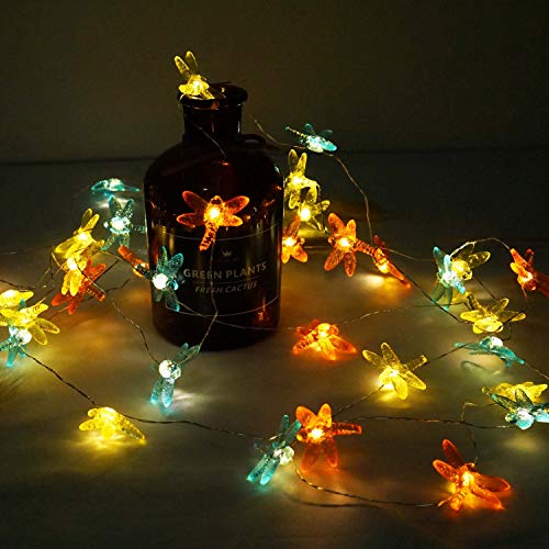 40 Led Decorative String Lights Battery Operated 8 Modes With Remote Control For Wedding, Party, Festival, Indoor, Outdoor (Dragonfly) #TOP5