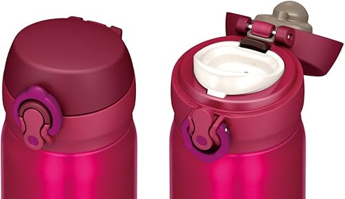 Miniatura 3 de Thermos Botella de agua Aislamiento al vacío Taza del teléfono celular tipo abierto de un solo toque 16.9 fl oz Cranberry JNL-503 CRB