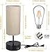 3 Way Dimmable Touch Table Lamp, 2 Fast Charging USB Ports with Power Outlet. Bedside Touch Lamp, Nightstand Lamp, Bedroom Lamp for Bedroom, Living Room, Office, 60W Equivalent LED Bulb Included