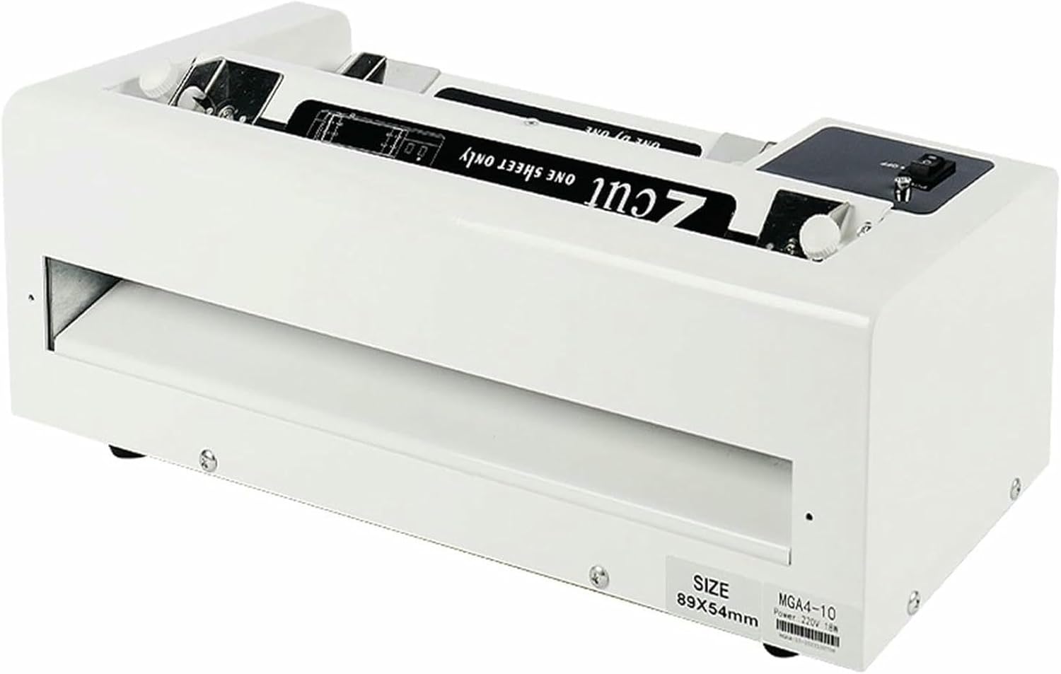 Electric Business Card Cutting Machine - Automatic Card Slitter - Business Card Cutter - Adjustable Margin - Paper Cutting Thickness 100-350g