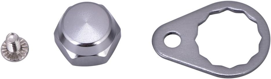Tbest Screw NutBearing Cover for Fishing Reel Left/Right Handle Knob Locking Plate DIY Fishing Accessory 4 Colors Selectable (Pack of 2)