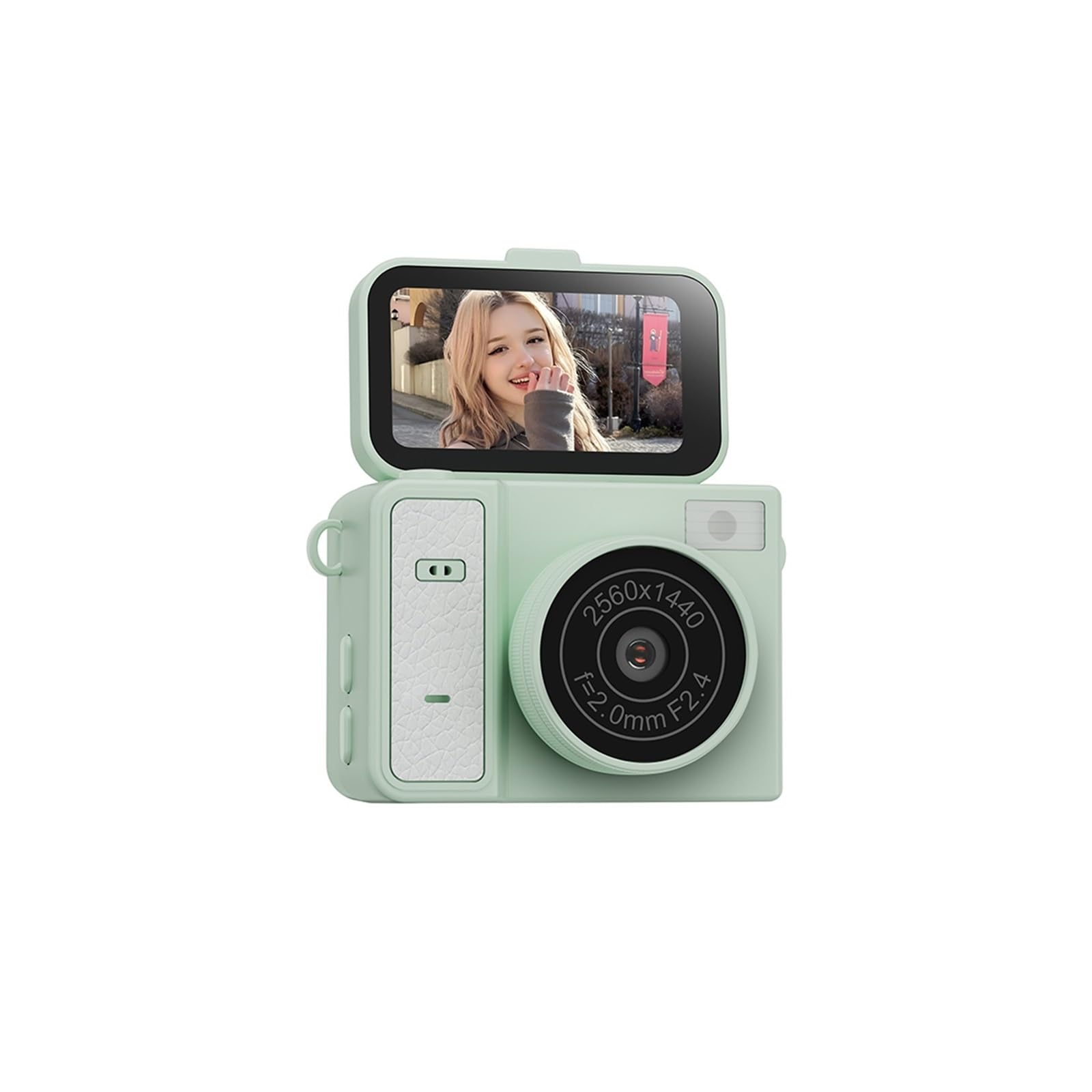 2026 New 1.47" Thumb Keychain Mini Action Camera | Retro Tiny Camcorder Video Recorder with Memory Card Slot(Add 8G,Green)-image-40