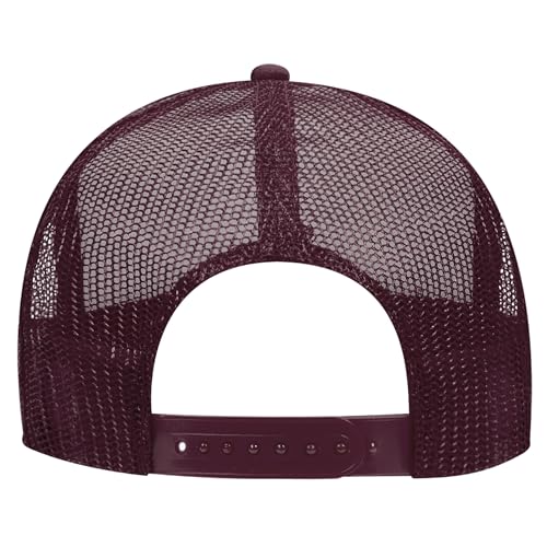 Image of OTTO Polyester Foam Front 5 Panel High Crown Mesh Back Trucker Hats in 97, Bulk, Wholesale