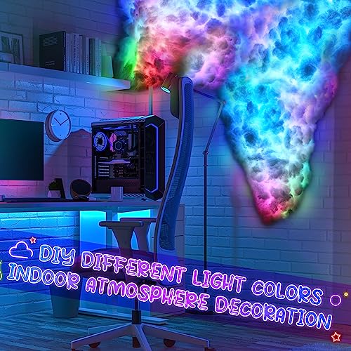 Kit de Luz LED 3D Nube Tormenta Huquary 2 Pzs 16 Pies miniatura 6