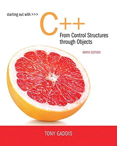 Starting Out with C++ from Control Structures to Objects Plus MyLab Programming with Pearson eText -- Access Card Package