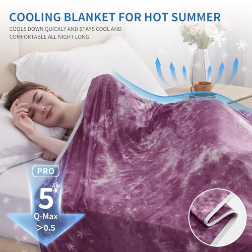 Image of Guohaoi Cooling Blanket for Hot Sleepers and Night Sweats 60 inchx90 inch Full Size