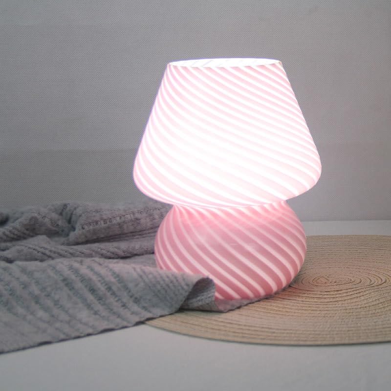 Lampada a fungo, piccola lampada da tavolo vintage per comodino da camera da letto, lampada da