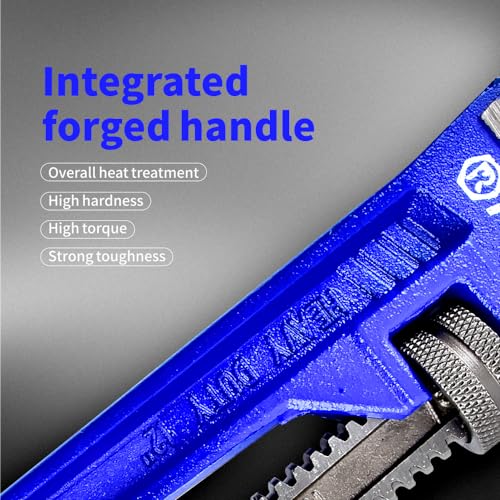 Vomex Heavy Duty Pipe Wrench 3Pcs Set - 8,12,18-Inch Heavy Duty Straight Plumber Wrenches Sets,Easy Adjusting,Tight Bite Without Slipping thumb #1