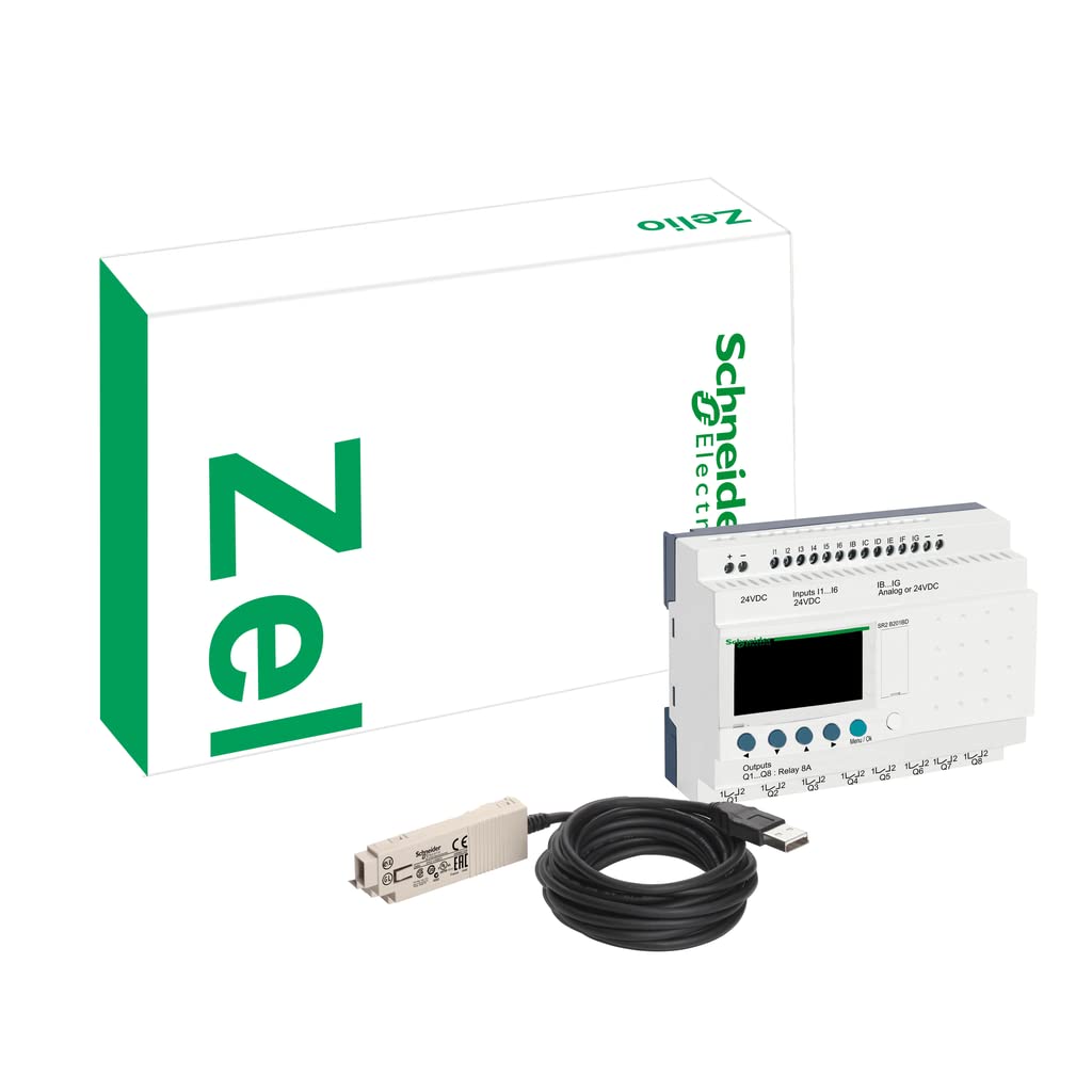 ZELIO II: SR2B121FU + SOFTWARE + CABLE