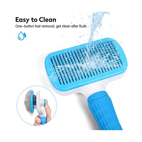 Dog Brush Cat Brush for Grooming,Pet Grooming Brush,Self Cleaning Cat Dog Slicker Brushes with Smooth Handle,Great for Dogs and Cats With Medium Long Hair Dog Brush Cat Brush for Grooming,Pet Grooming Brush,Self Cleaning Cat Dog Slicker Brushes with Smooth Handle,Great for Dogs and Cats With Medium Long Hair