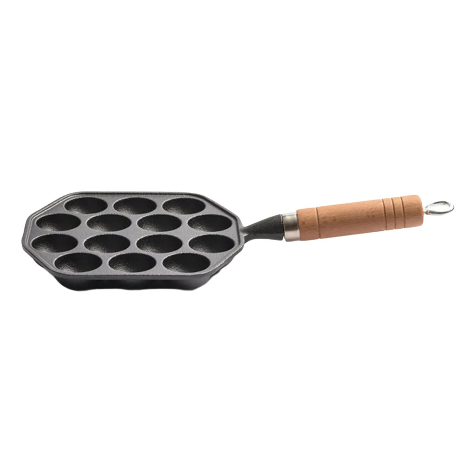 APGLSXY Nonstick Iron Takoyaki Pan 14 Cavities Octopuses Ball Maker for Stove Electric Cooktop Oven Use Baking Equipment Stovetop Takoyaki Pan