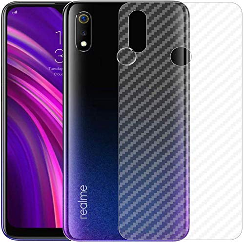 Image of Compatible with Oppo Realme 3 Back Screen Protective Film Carbon Fiber Skin Transparent Screen Guard Sticker