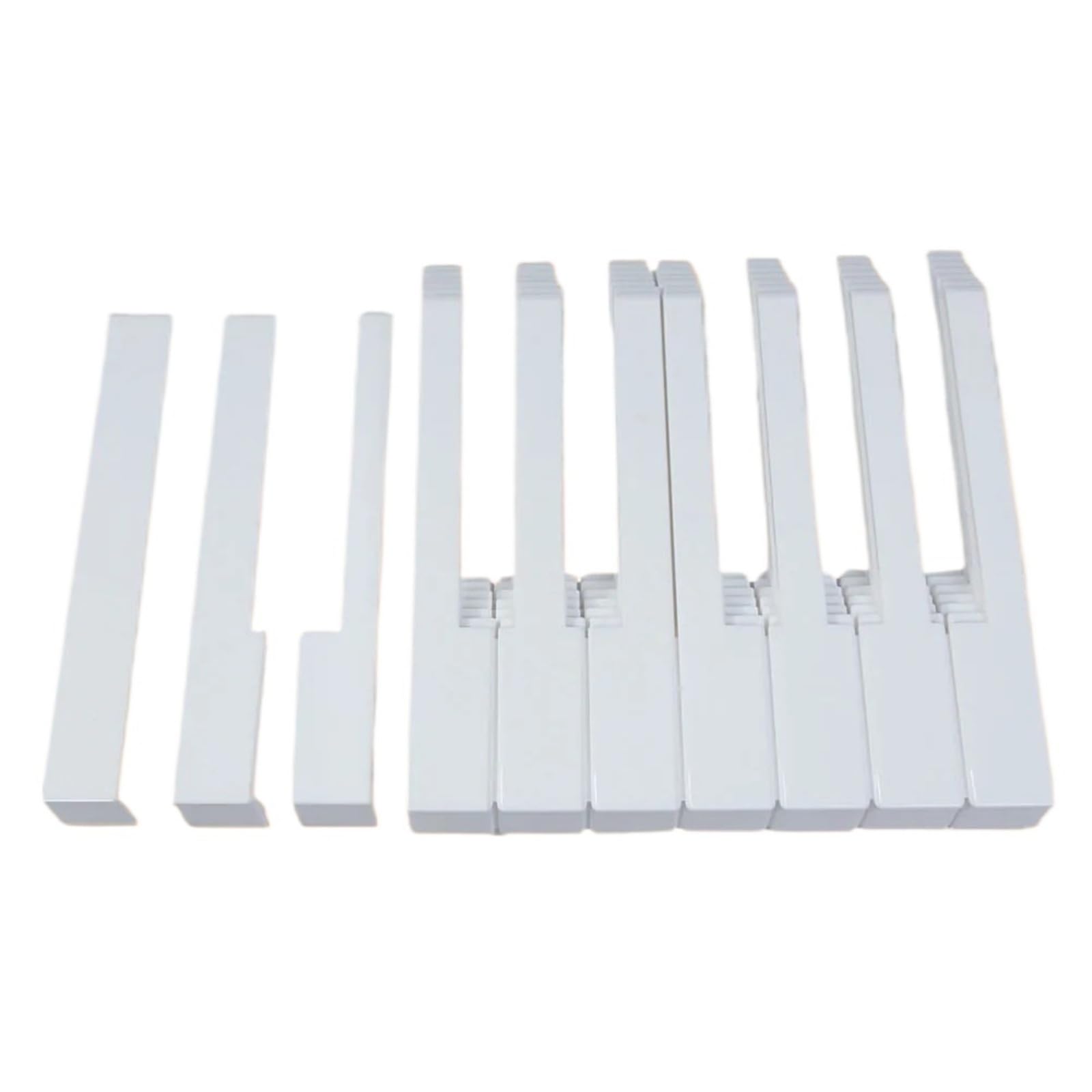 Compatibile con kit di tastiere for pianoforte in plastica ABS bianca da 52 pezzi con accessori for strumenti a tastiera frontali