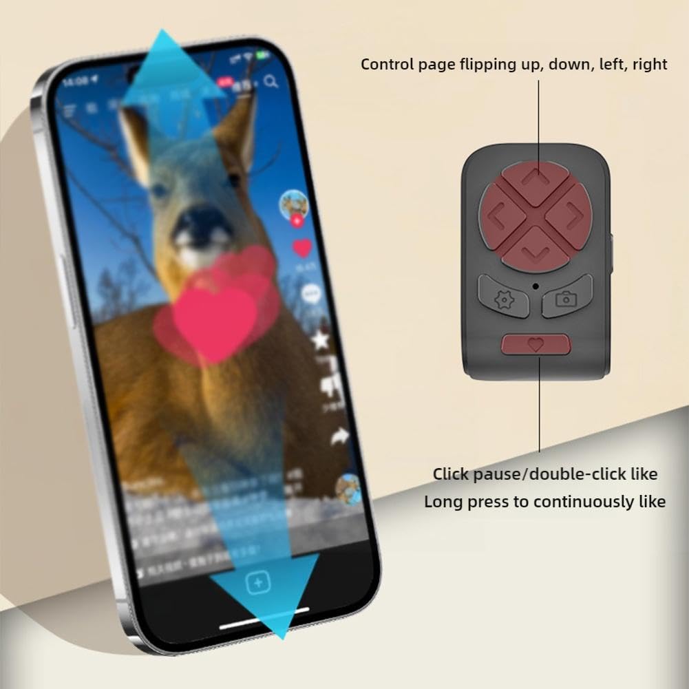 Bague de contrôle à distance Bluetooth pour tourner les pages Télécommande sans fil