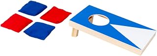 Bean Bag Toss Game Corn 1 Set Wooden Cornhole Boards Bean Bag Toss Games Toys Backyard Champs Portable Corn Hole Boards with 4 Bean Bags for Kids Children Outdoor Corn Hole Bags Toe Game