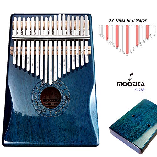 Moozica Kalimba Marimba, 17 sleutels, hoogwaardige professionele vingerduimpiano, muziekinstrument (mahoniehout-K17BP) - Image 3