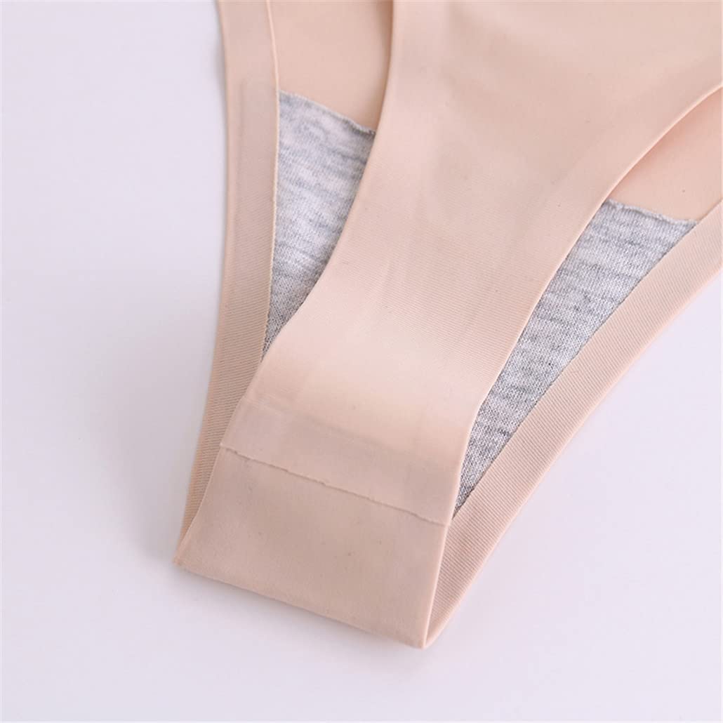 keusyoi Tangas de satén de seda para mujer, ropa interior sin costuras, sexy, tangas
